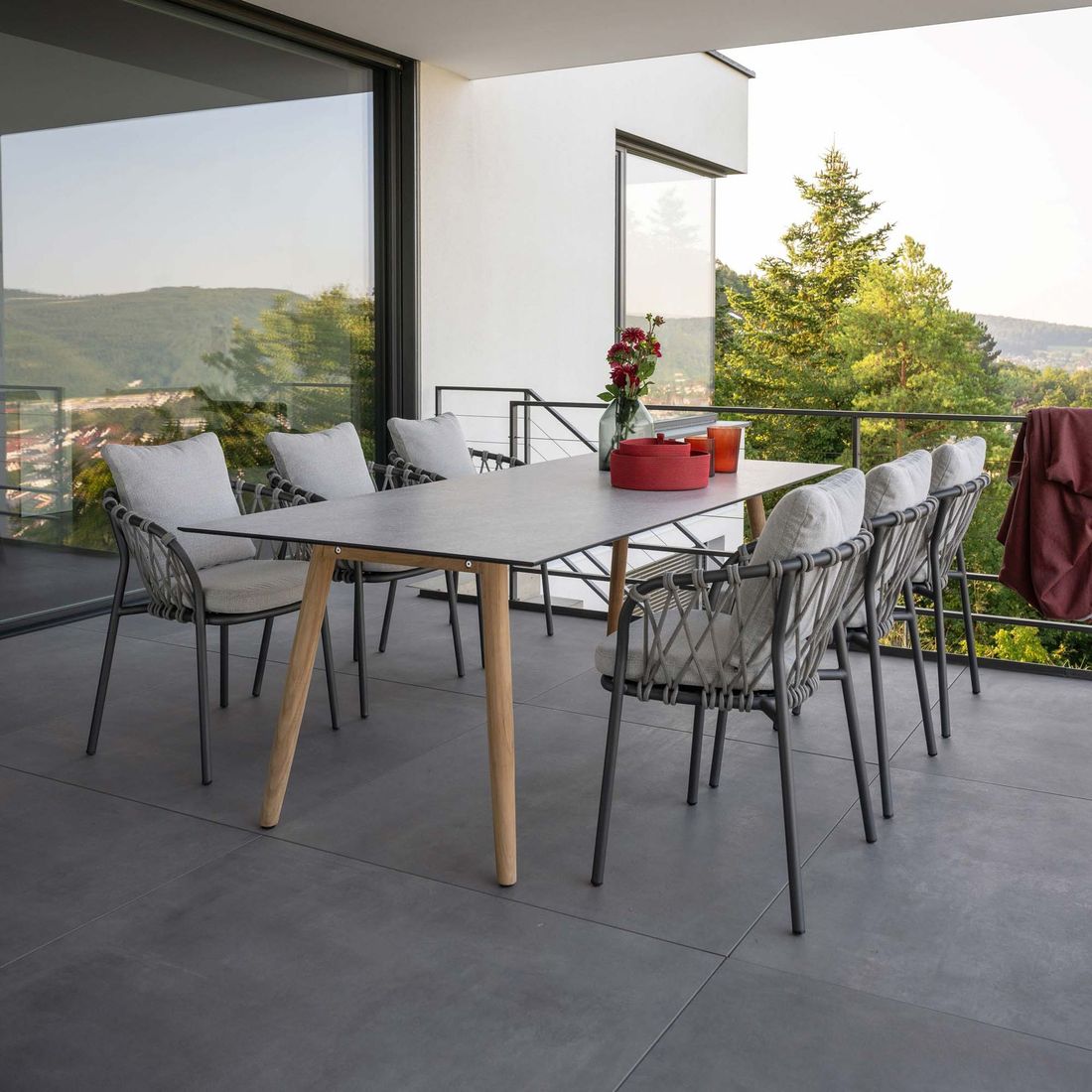 Stern Klea Gartensessel Aluminium/Rope/Outdoorstoff