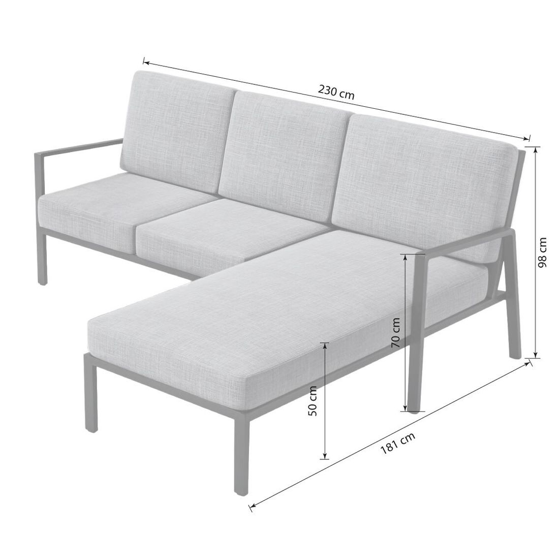 Kettler Zenith Dininglounge Aluminium/Olefin