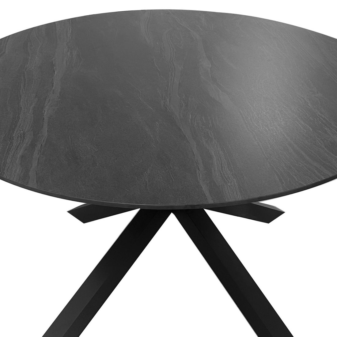 OUTLIV. Winton Gartentisch Ø120cm Aluminium/Sinterstein