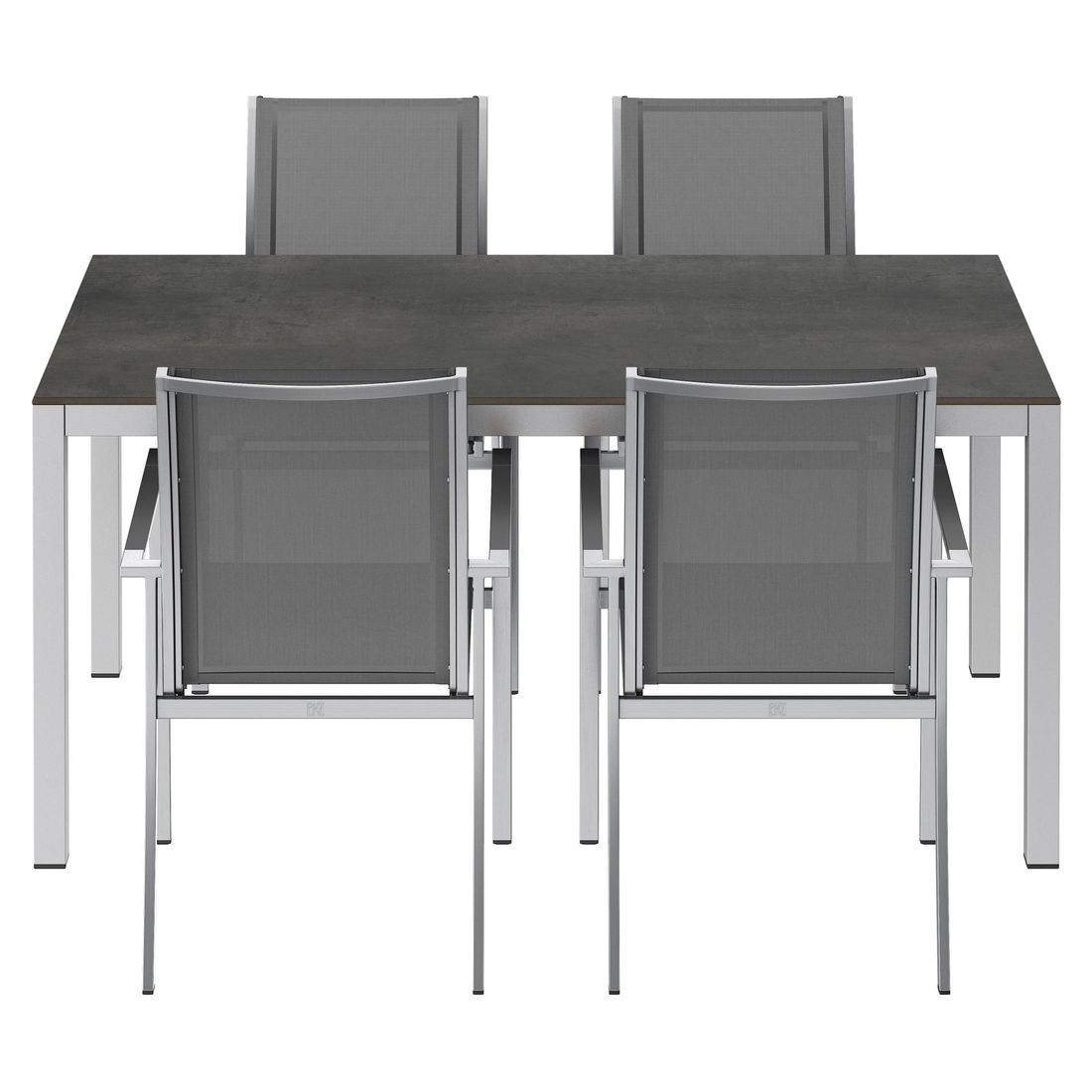 OUTLIV. Oviedo Gartenmöbel-Set M (4 Plätze) Tisch 160x90cm
