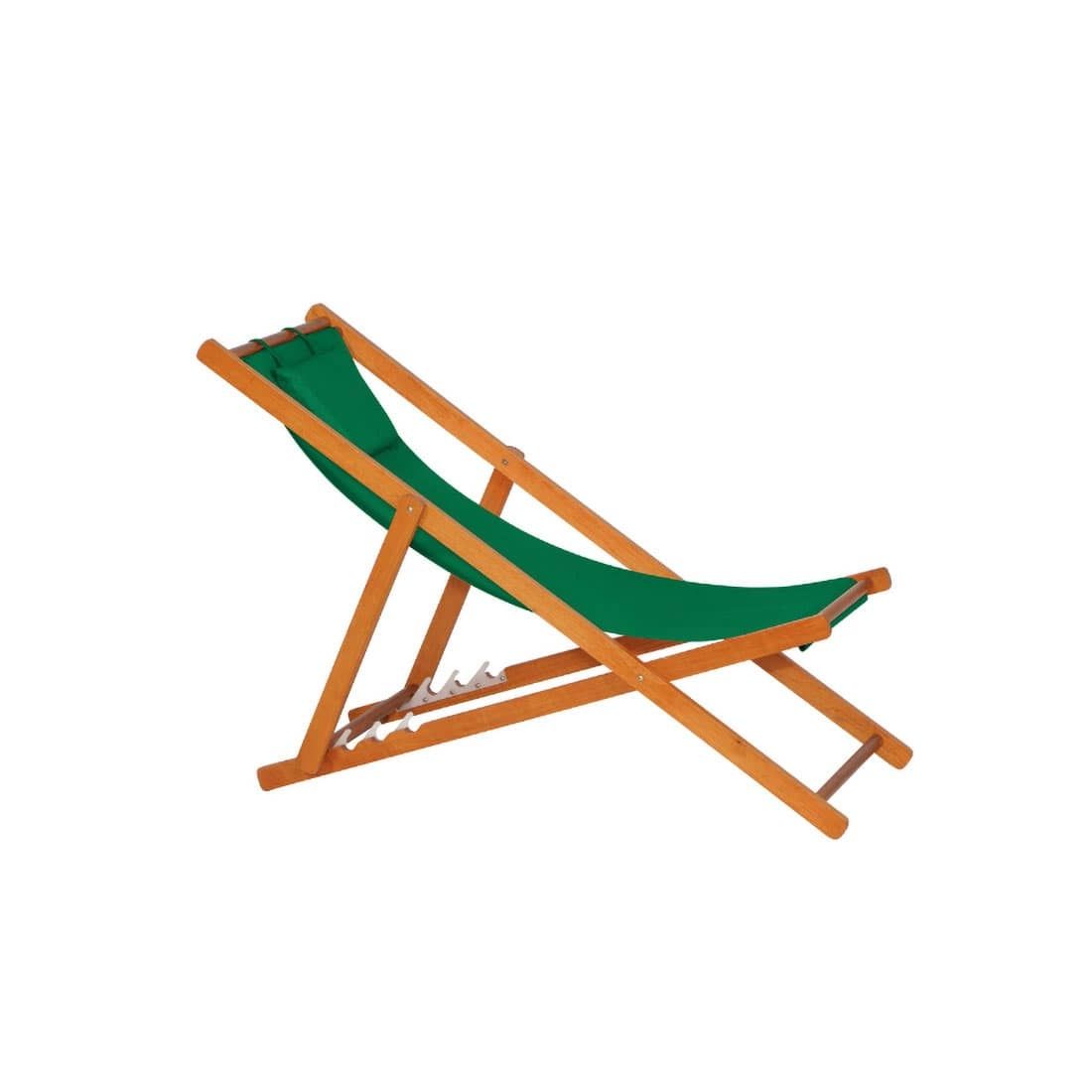 Siena Garden Faro Beach-Liegestuhl Holz/Textilene
