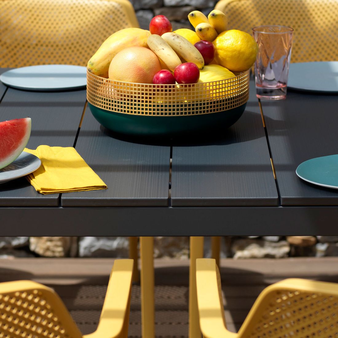 Nardi Net Gartenmöbel-Set XXL (10 Plätze) Tisch 210/280x100cm