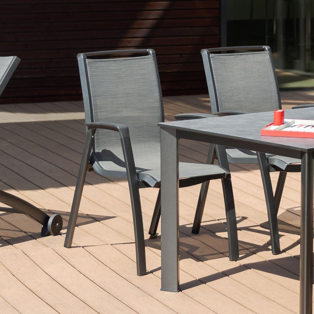Kettler Forma II Stapelsessel Aluminium/Textilene