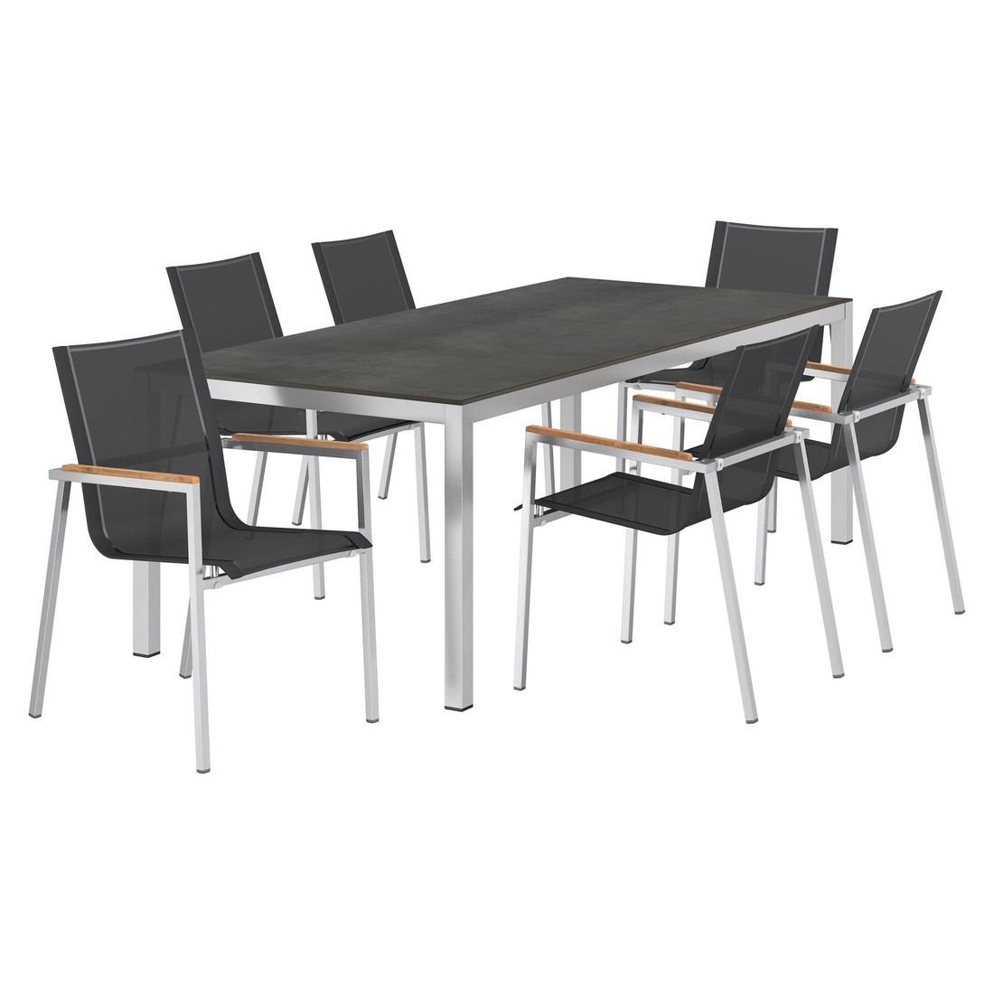 OUTLIV. Rimini Gartenmöbel-Set L (6 Plätze) Tisch 220x100cm