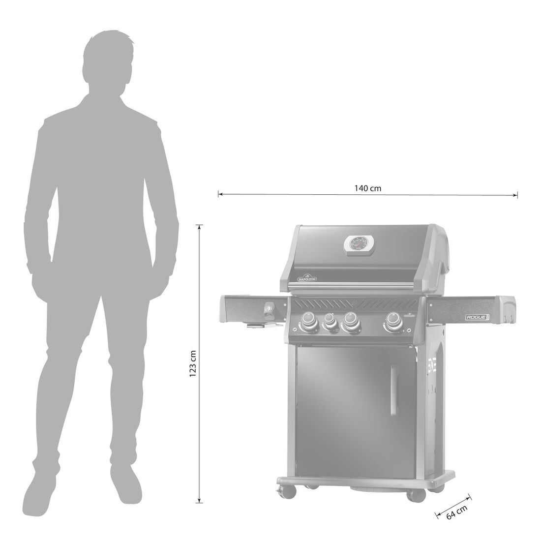 Napoleon Rogue PRO 425 Gasgrill RP425SIBP Aktions-Bundle