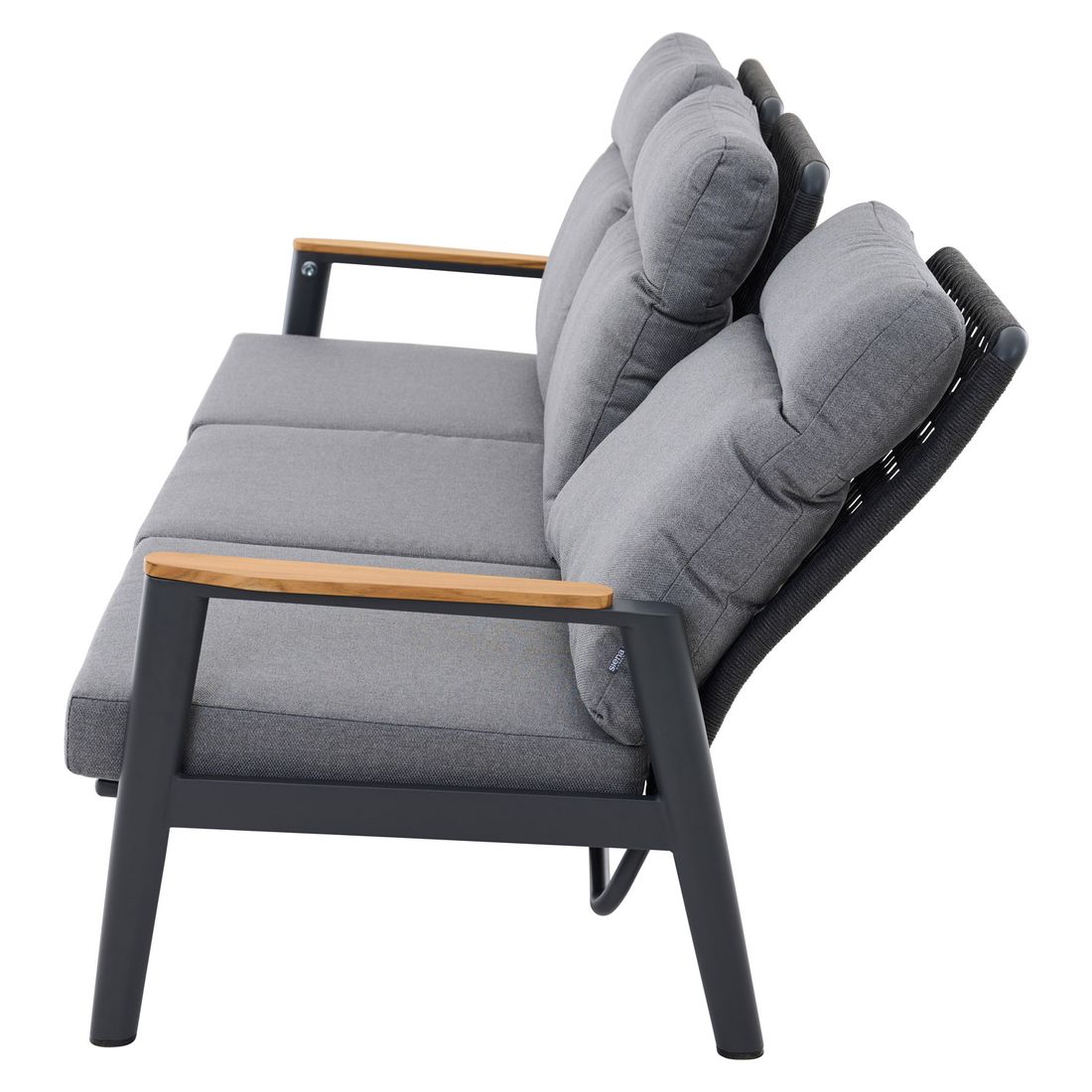Siena Garden Cortina Gartenloungesofa verstellbar Aluminium/Rope/Kunstfaser