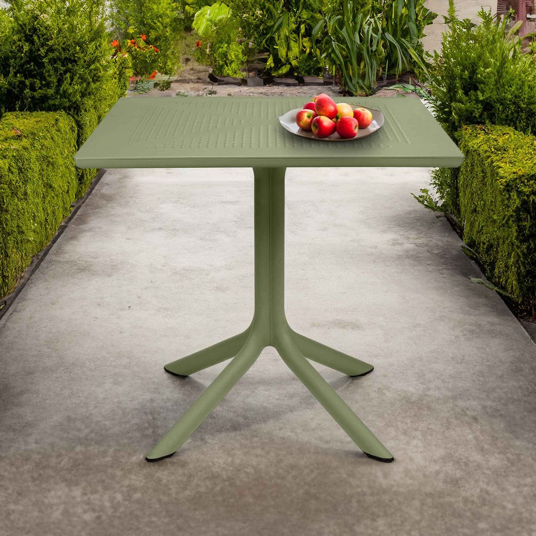 Nardi Clip Gartentisch 80x80cm Kunststoff