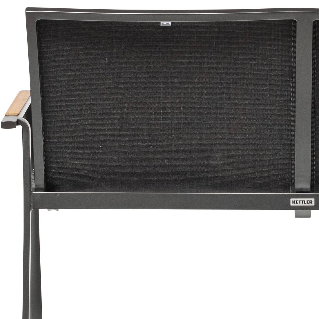 Kettler Diamond Gartenbank Aluminium/Outdoorgewebe