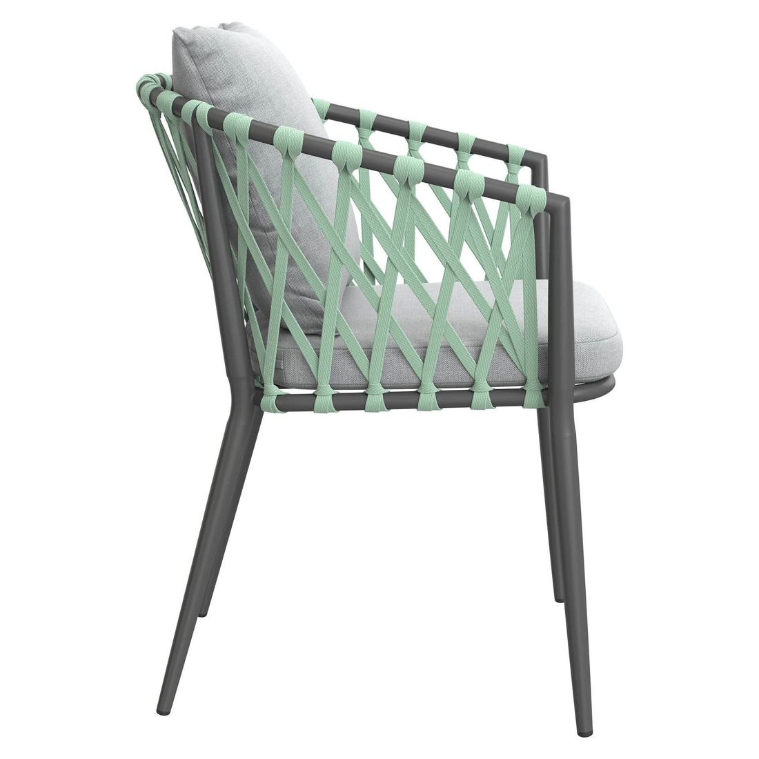 LC Garden Sunrepo Stapelsessel Aluminium mit Sitz- und Rückenkissen
