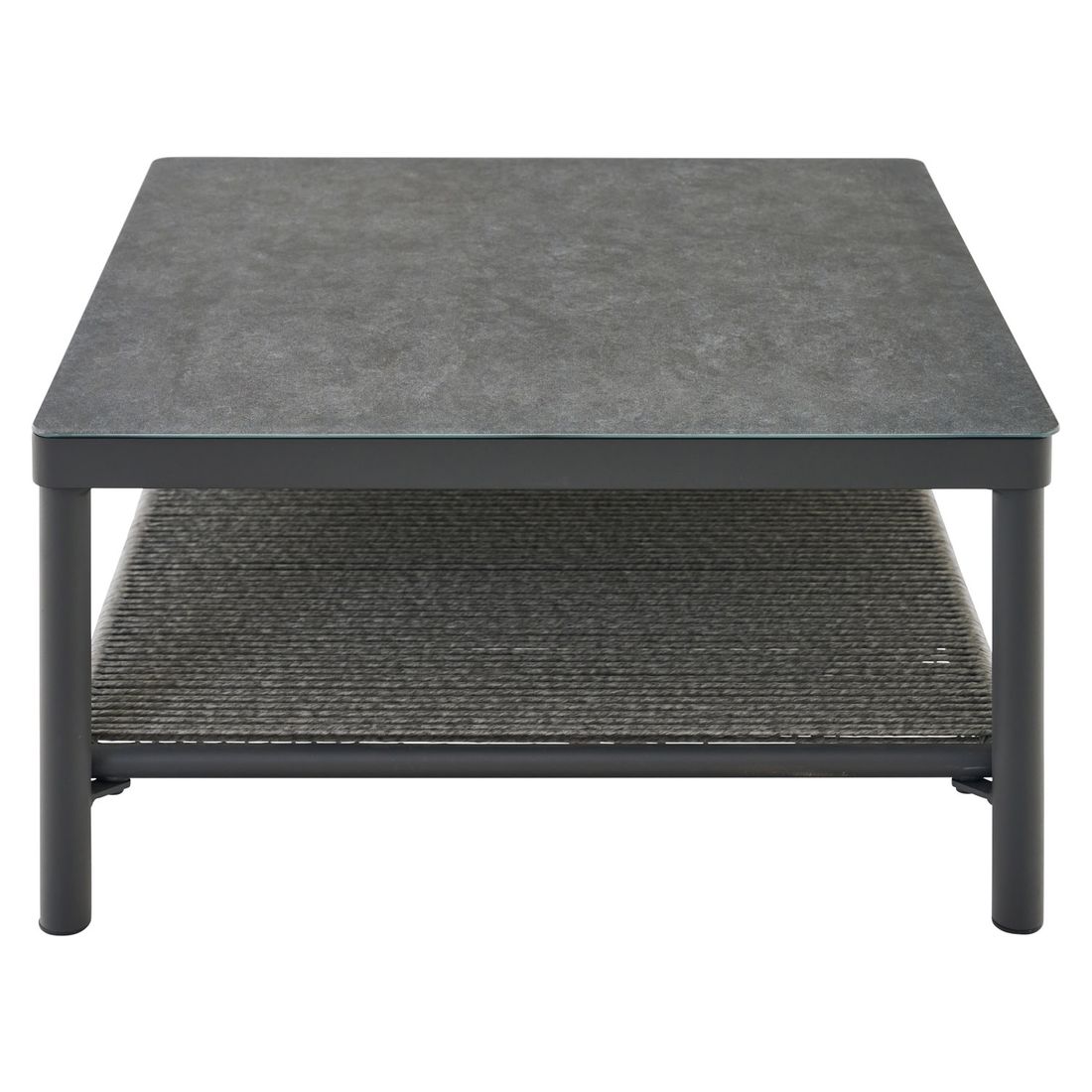 Siena Garden Kansas Loungetisch 75x75cm Aluminium/Glas