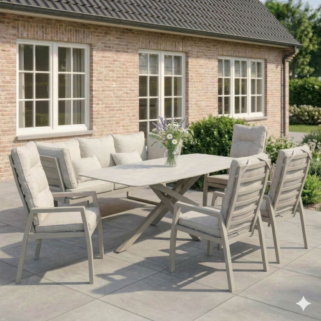 LC Garden Bondino Gartenmöbel-Set Tisch 220x100cm