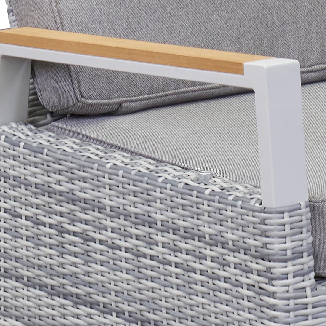 LC Garden Keramo Loungesessel verstellbar Aluminium/Geflecht