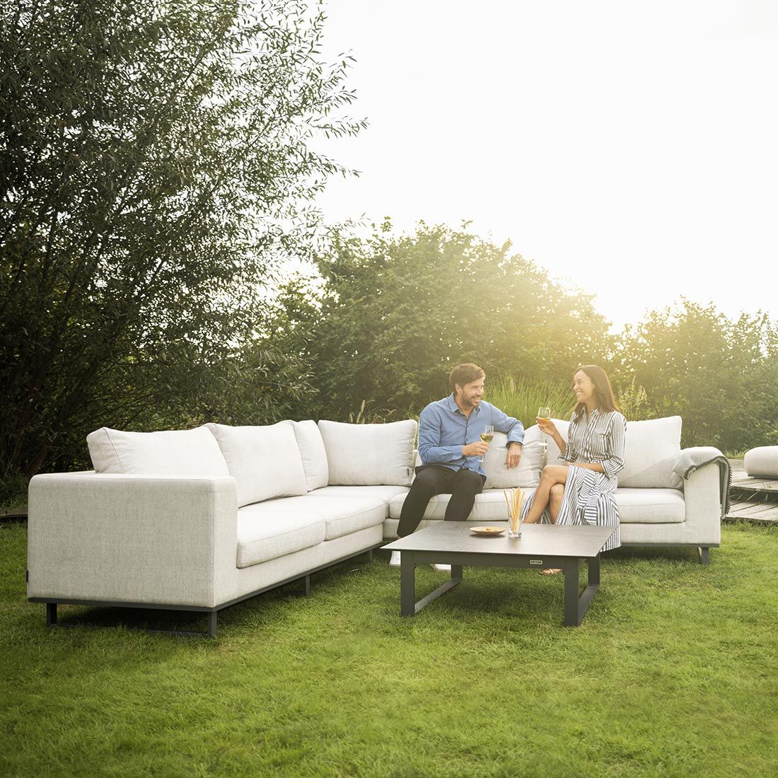 Kettler Ego Ecklounge Aluminium/Sunbrella