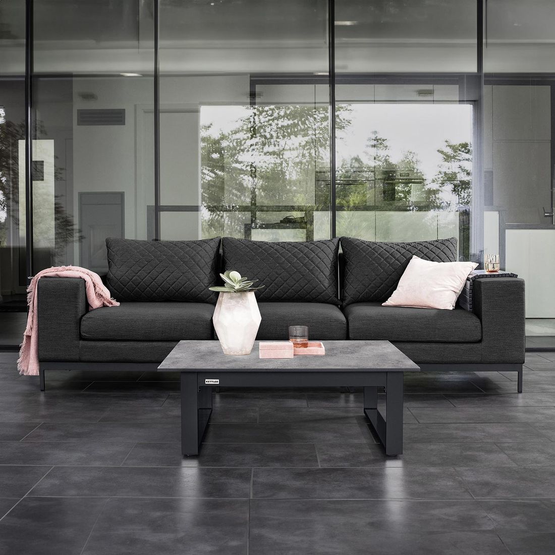 Kettler Ego Modular Loungeset Aluminium/Sunbrella®