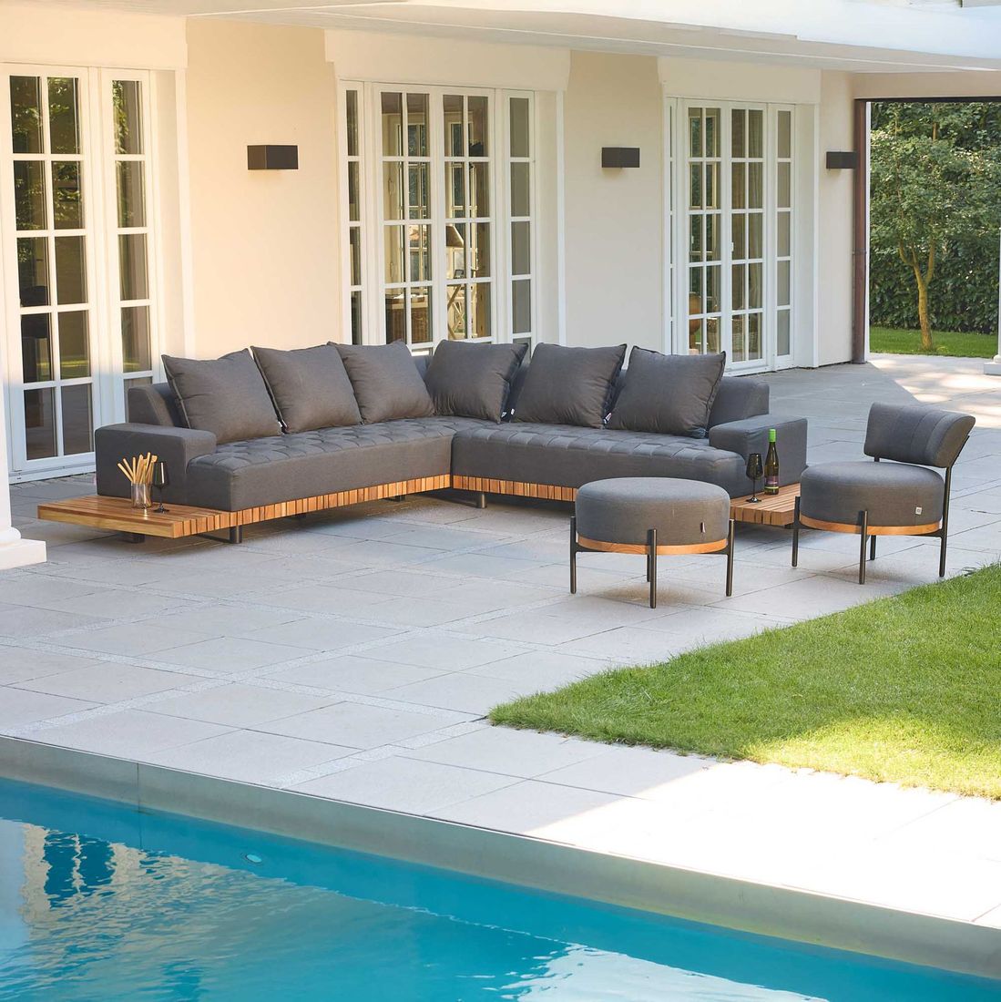 LC Garden Sunbay Loungesessel Aluminium/Sunbrella