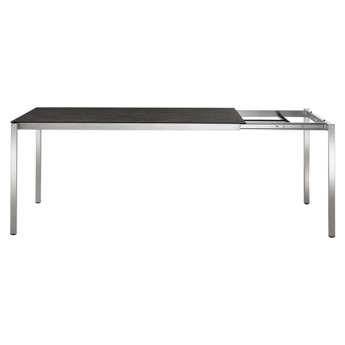 OUTLIV. Kreta Ausziehtisch 160/220x100cm Edelstahl/Dekton