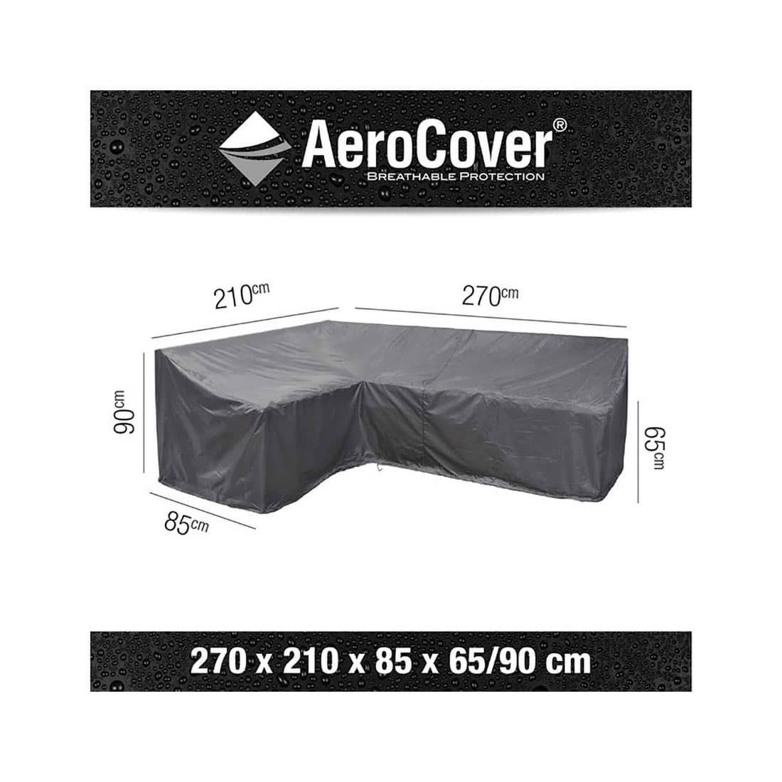 AeroCover Schutzhülle für Ecklounge 270x210x65/90cm