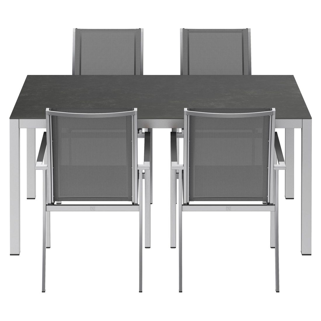 OUTLIV. Oviedo Gartenmöbel-Set M (4 Plätze) Tisch 160x90cm