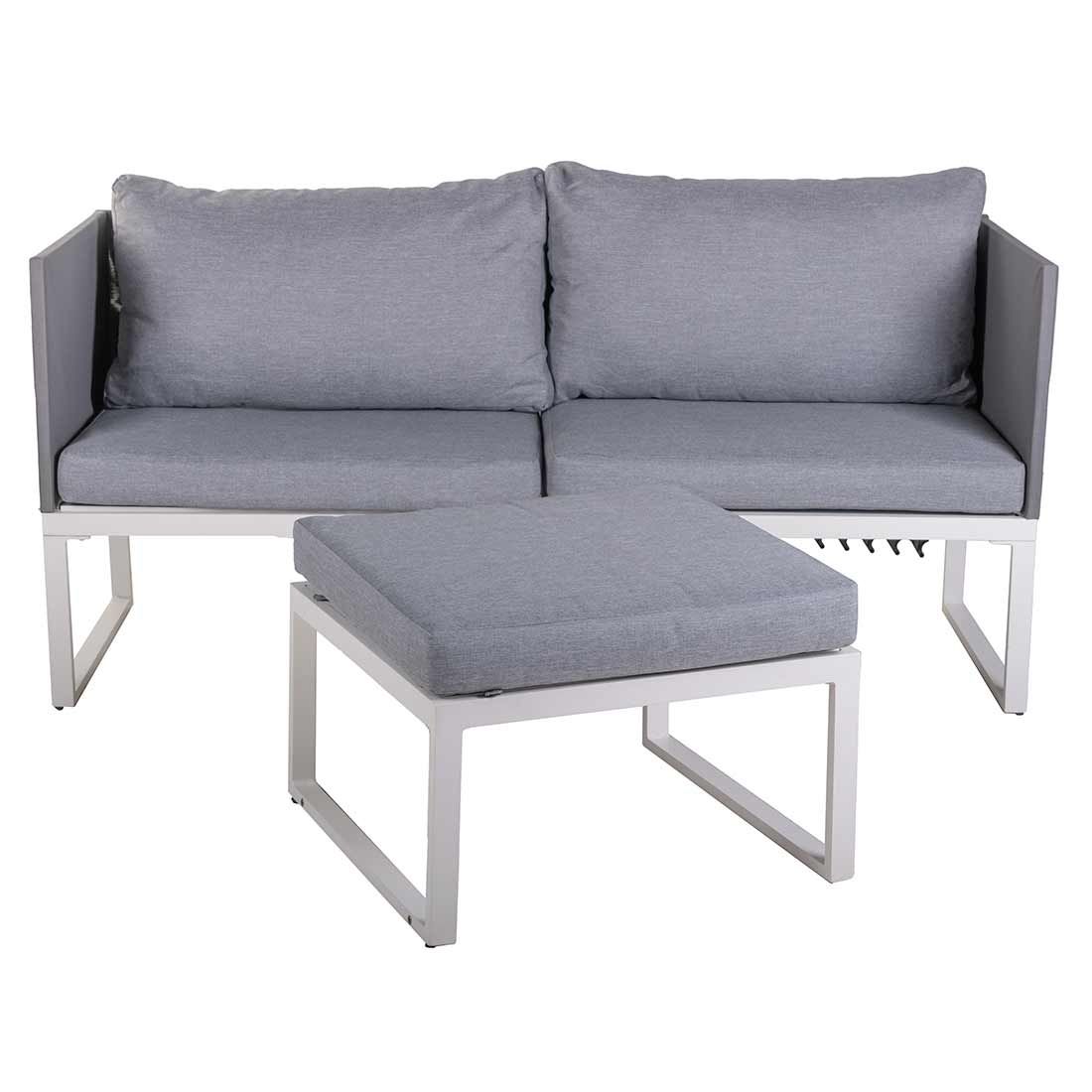OUTLIV. Modular Loungeset inkl. Loungetisch Aluminium/Kunstfaser