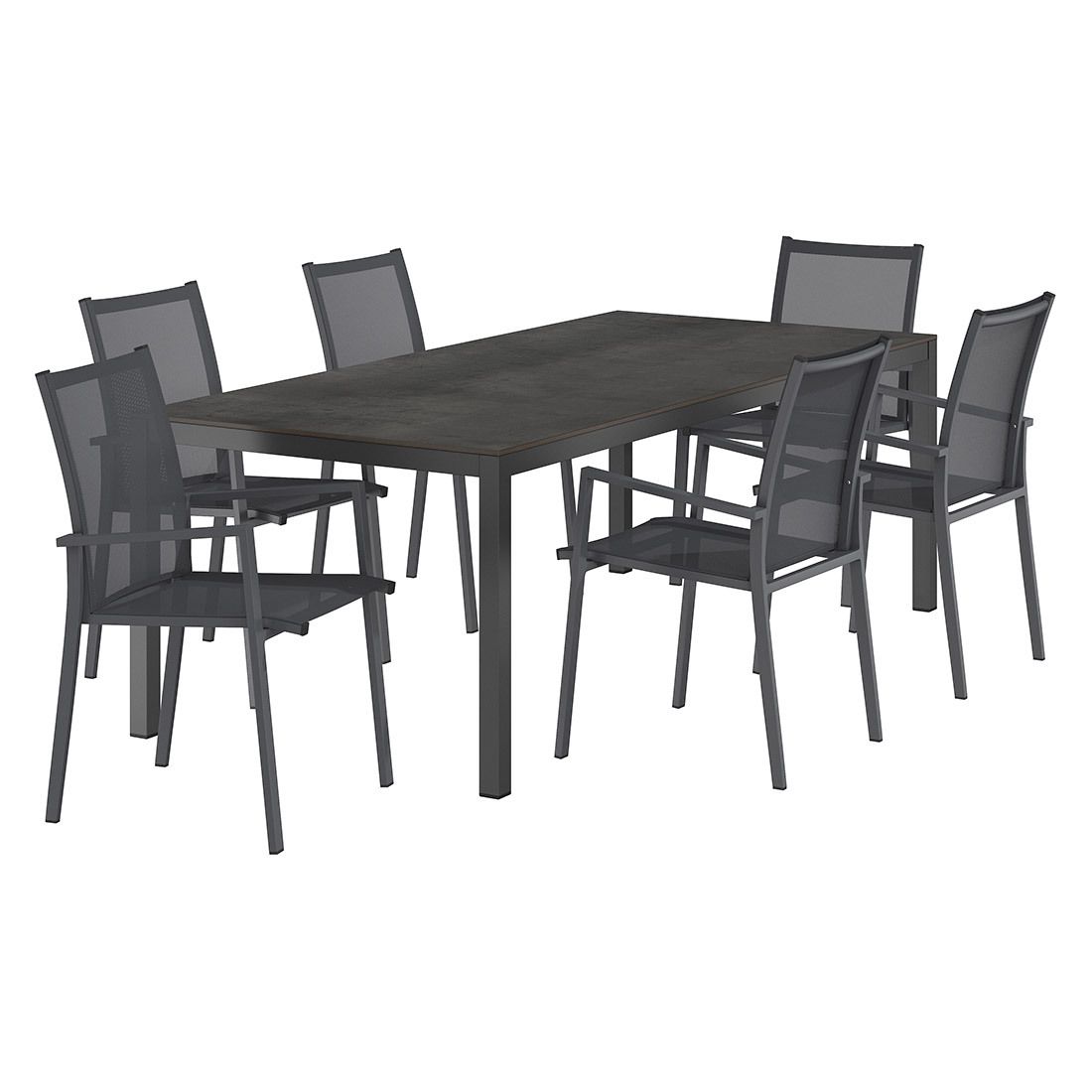 OUTLIV. Kobe Gartenmöbel-Set L (6 Plätze) Tisch 220x100cm