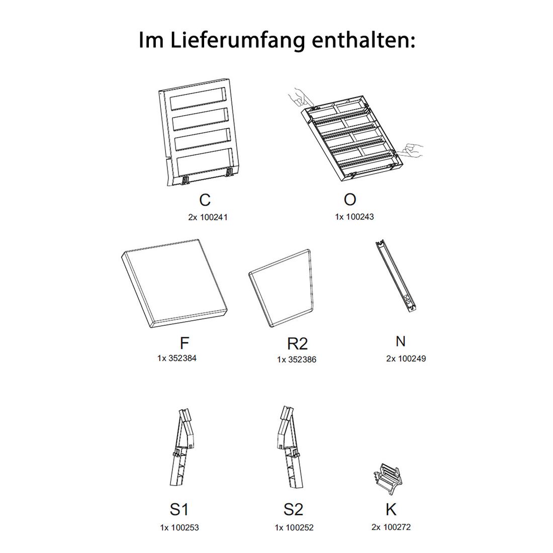 Hartman Ibiza Eckmodul (Corner Set 1) Kunststoff/Olefin