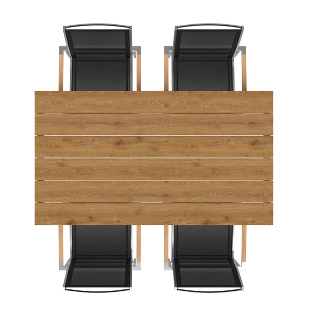 OUTLIV. Oviedo Gartenmöbel-Set M (4 Plätze) Tisch 160x90cm