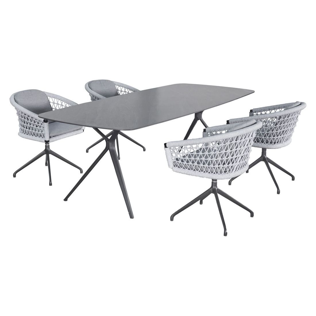 LC Garden Bari Gartenmöbel-Set M (4 Plätze) Tisch 180x90cm