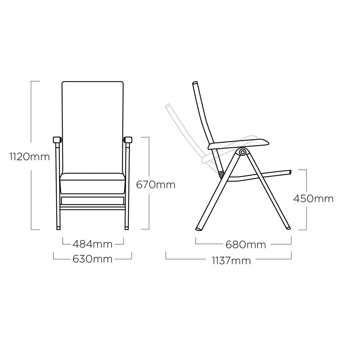 Kettler Forma II Gartenmöbel-Set L verstellbar (6 Plätze) mit OUTLIV. Tisch 220x100cm