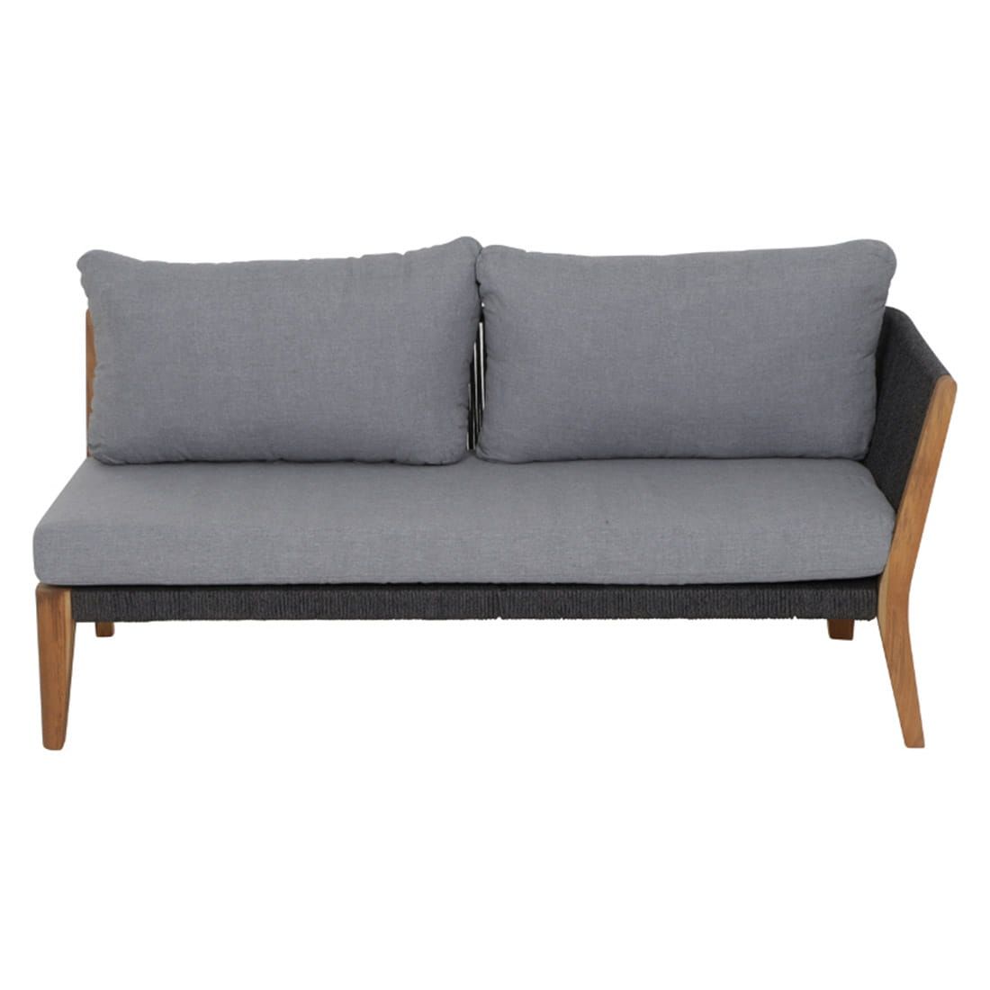 Siena Garden Parma Ecklounge inkl. Loungetische Teak/Rope/Kunstfaser
