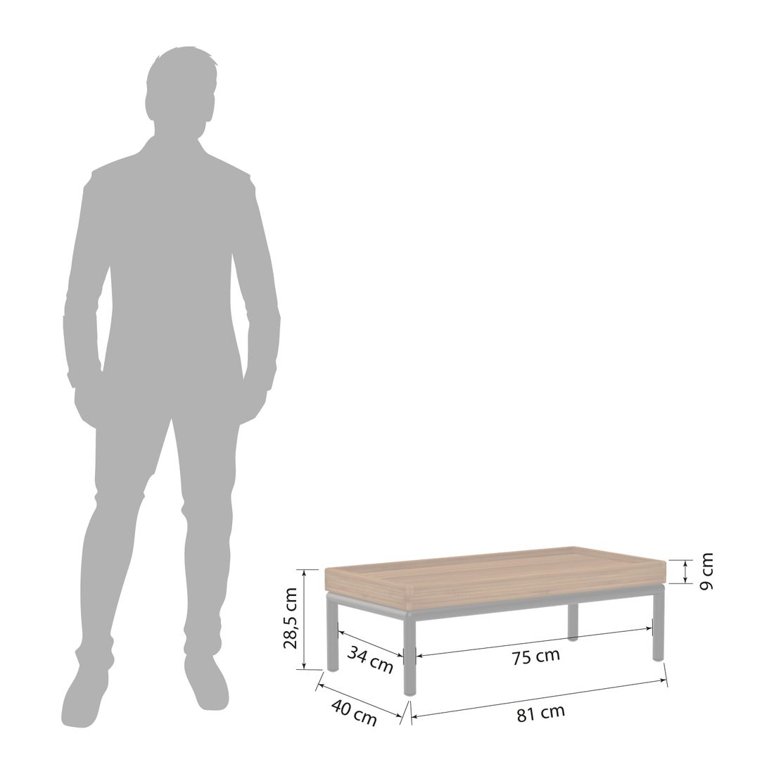 Houe Level 2 Loungeset Aluminium/Sunbrella