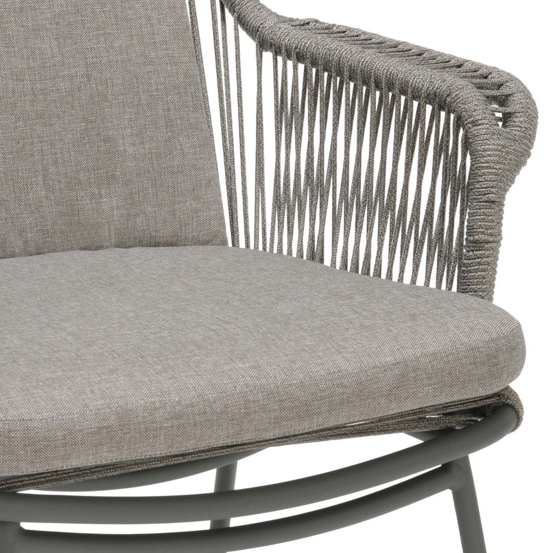 LifestyleGarden Viborg Gartensessel Aluminium mit Sitz- und Rückenkissen