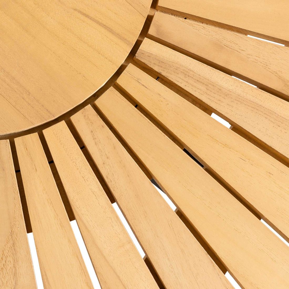 Interliving 7011 Gartentisch Ø140cm Aluminium/Teak
