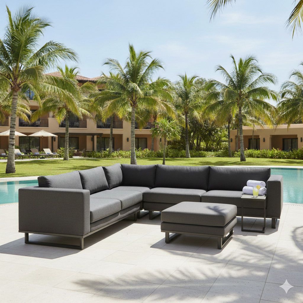 OUTLIV. Miami Ecklounge Aluminium/Sunbrella