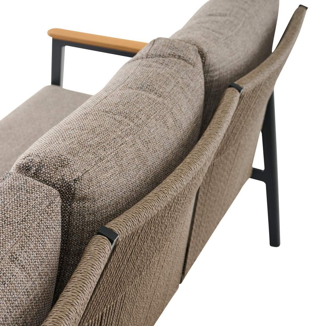 Siena Garden Liguria Loungeset inkl. Loungetisch Aluminium/Gardino-Geflecht/Polyester