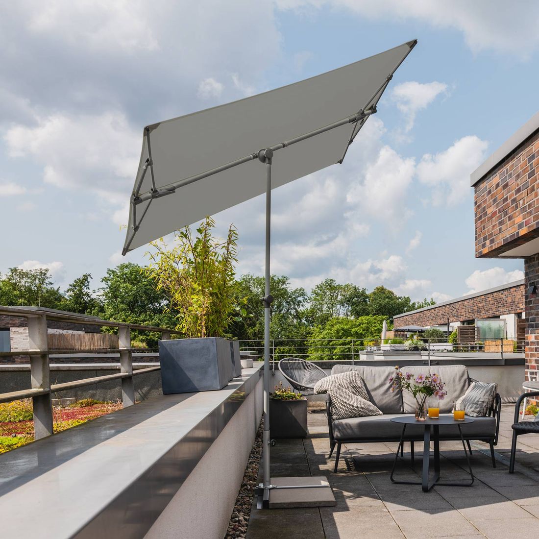 Suncomfort Flex Roof Mittelstockschirm 195x140cm
