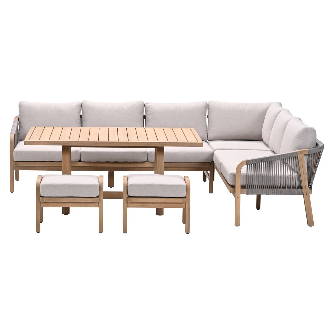Garden Impressions Santos Dininglounge Tisch 150x90cm Akazie/Rope/Polyester