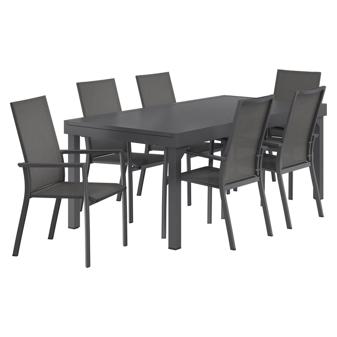 OUTLIV. Lucca Gartenmöbel-Set L (6 Plätze) Tisch 200/320x100,5cm
