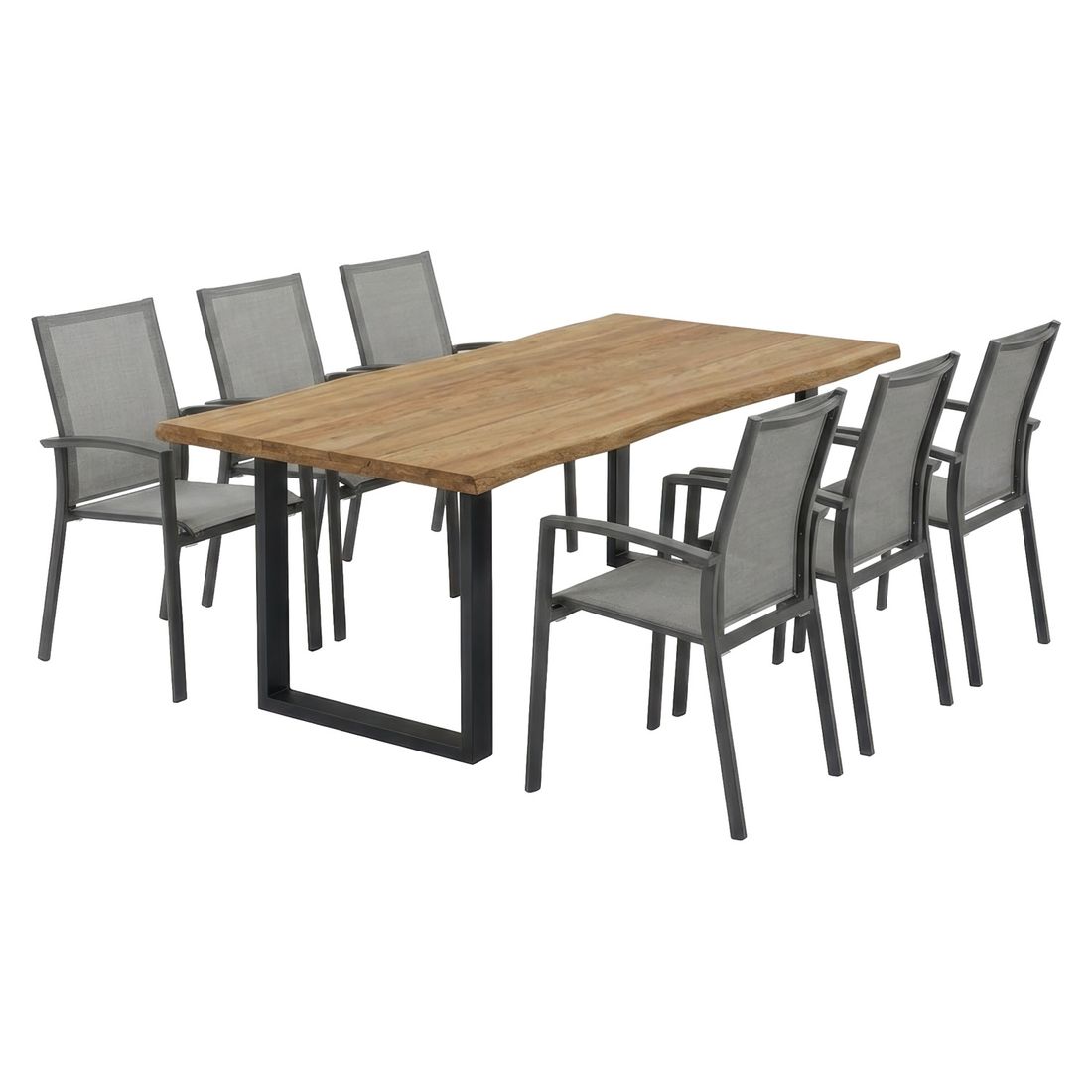 Siena Garden Velia Gartenmöbel-Set L (6 Plätze) mit OUTLIV. Tisch 200x100 cm