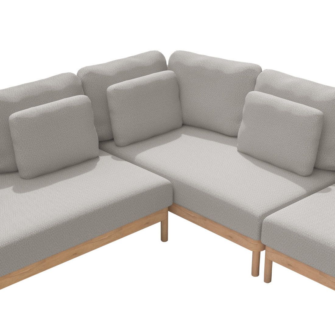 4Seasons Avalon Ecklounge Teak/Rope/Olefin