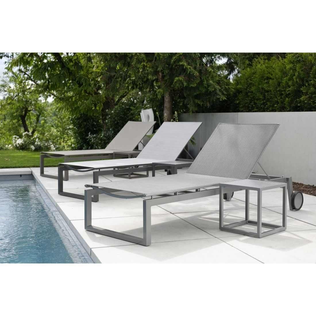 Stern Robin Gartenliege verstellbar Aluminium/Textilene
