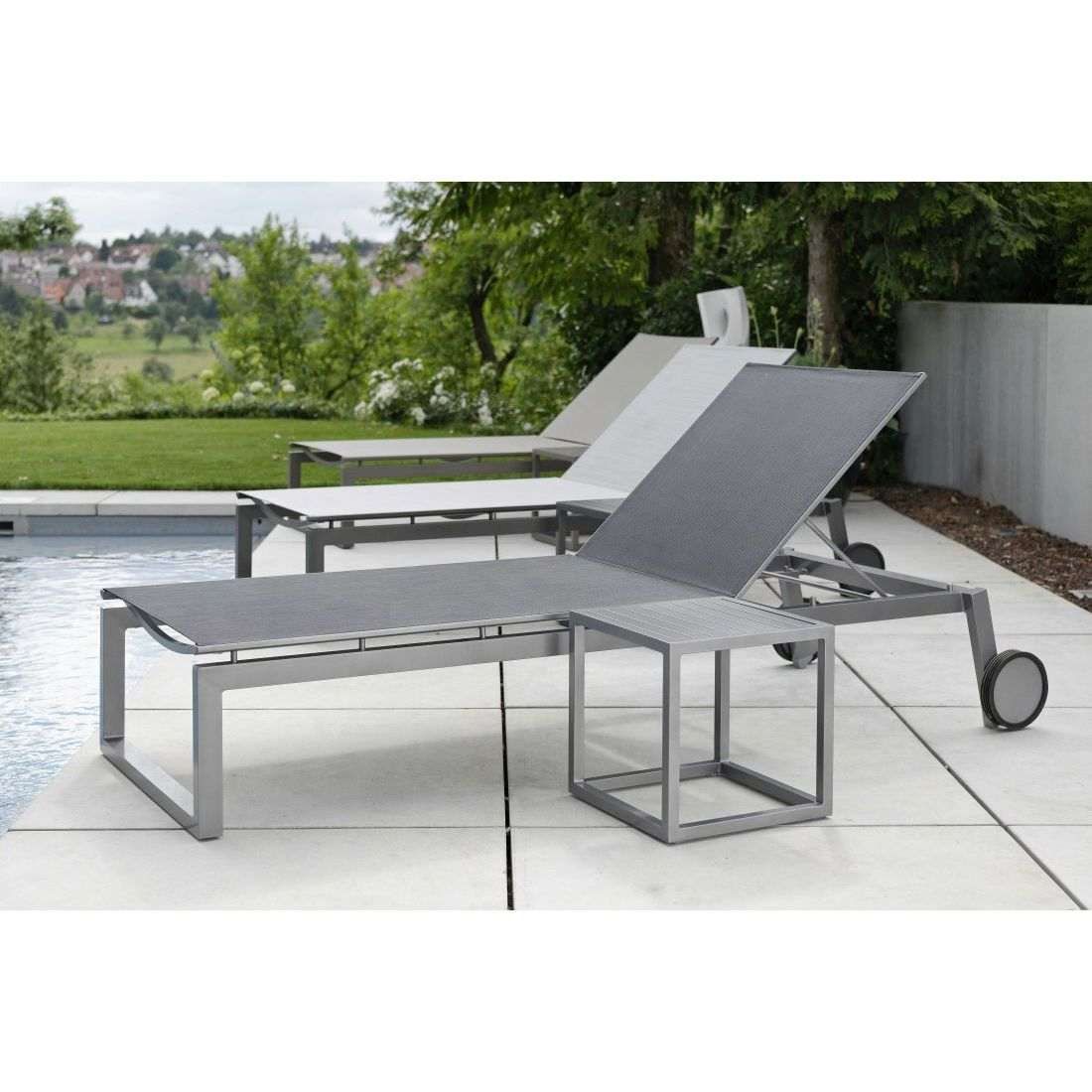 Stern Robin Gartenliege verstellbar Aluminium/Textilene