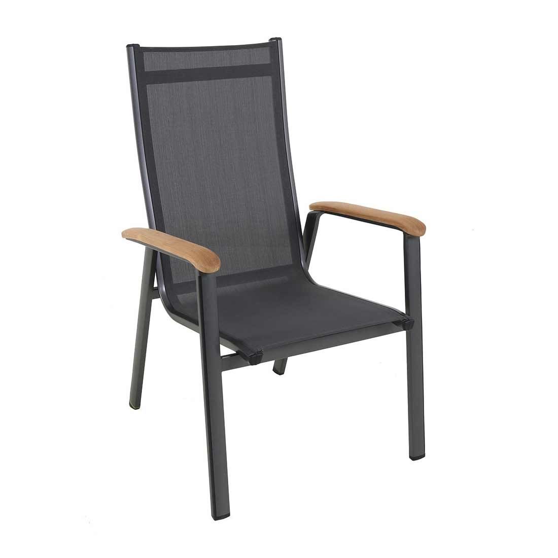 MWH Reno Gartenmöbelset 5tlg mit Alutapo Gartentisch 160x95cm