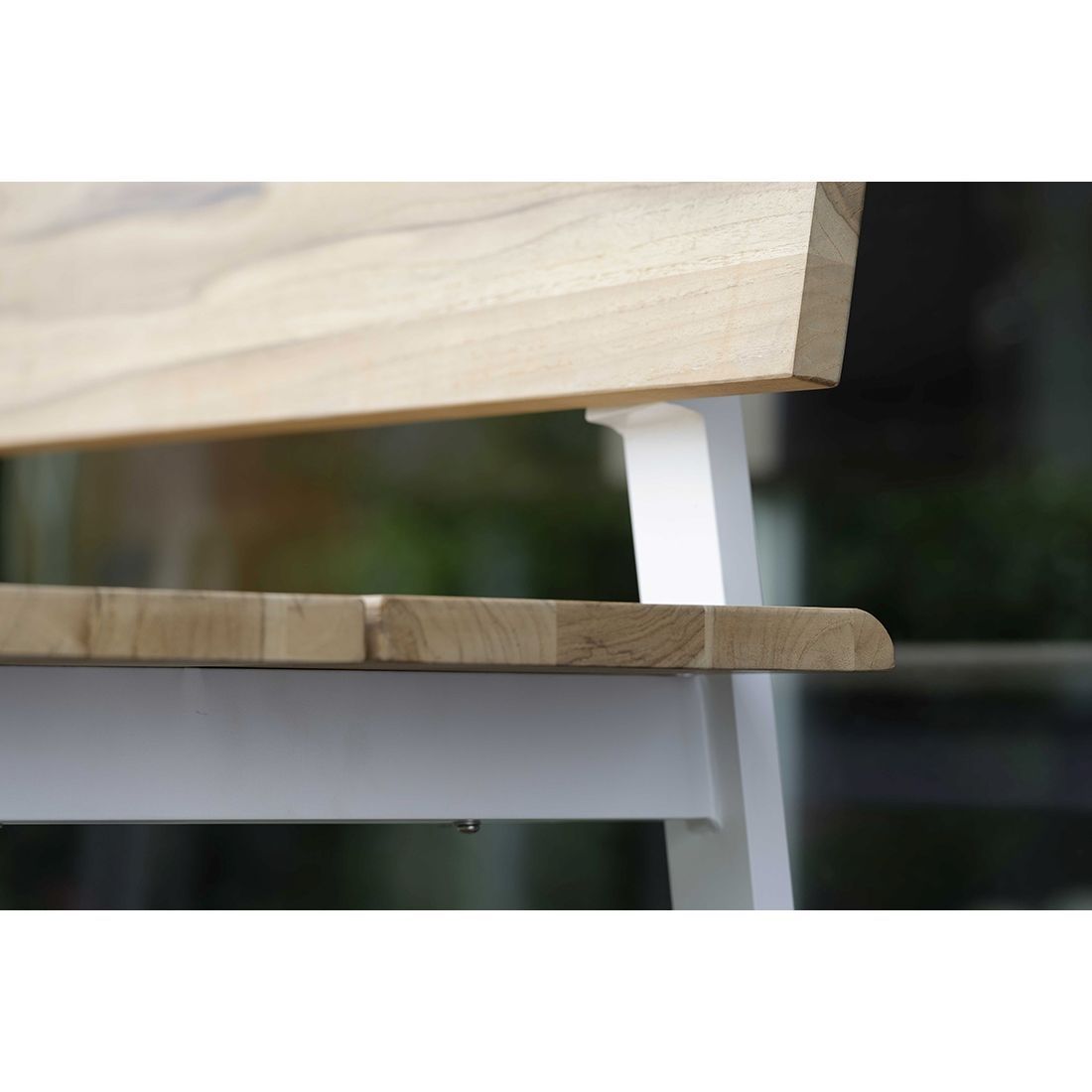 Stern Sam 3-Sitzerbank 160 cm Aluminium/Teak