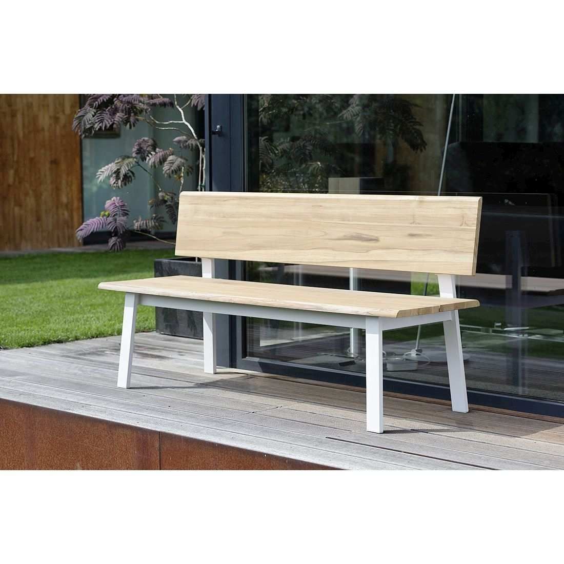 Stern Sam 3-Sitzerbank 160 cm Aluminium/Teak
