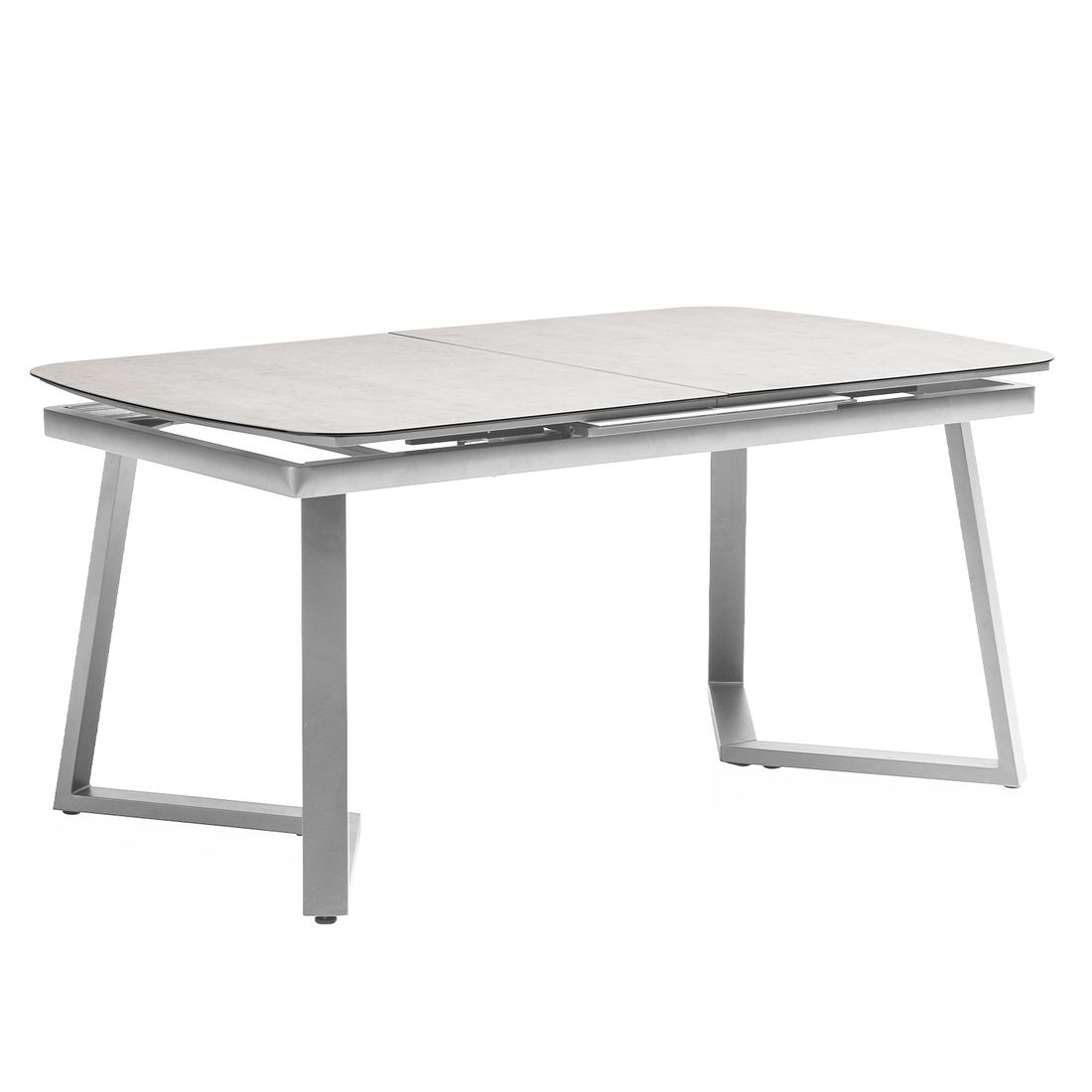 Kettler Ausziehtisch 160/210x100cm Aluminium/Glaskeramik