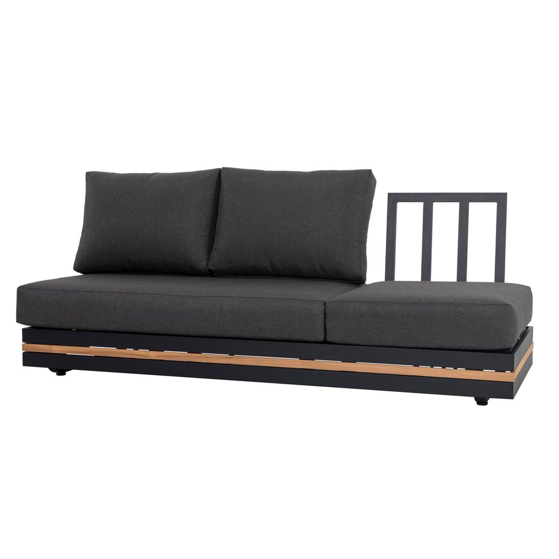 OUTLIV. Triest Ecklounge Aluminium/Teak/Spunpolyester