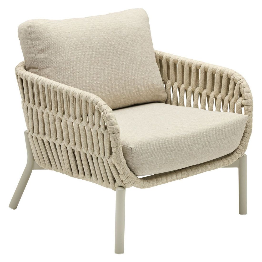 LC Garden Terano Low Dining Dininglounge Tisch 180x90cm Aluminium/Rope/Olefin