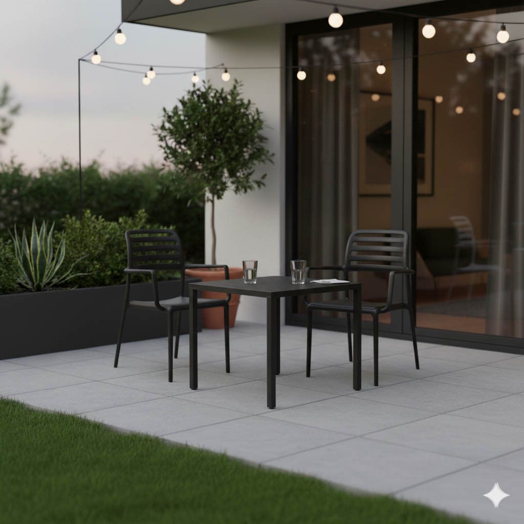 Nardi Costa Gartenmöbel-Set S (2 Plätze) Tisch 80x80cm