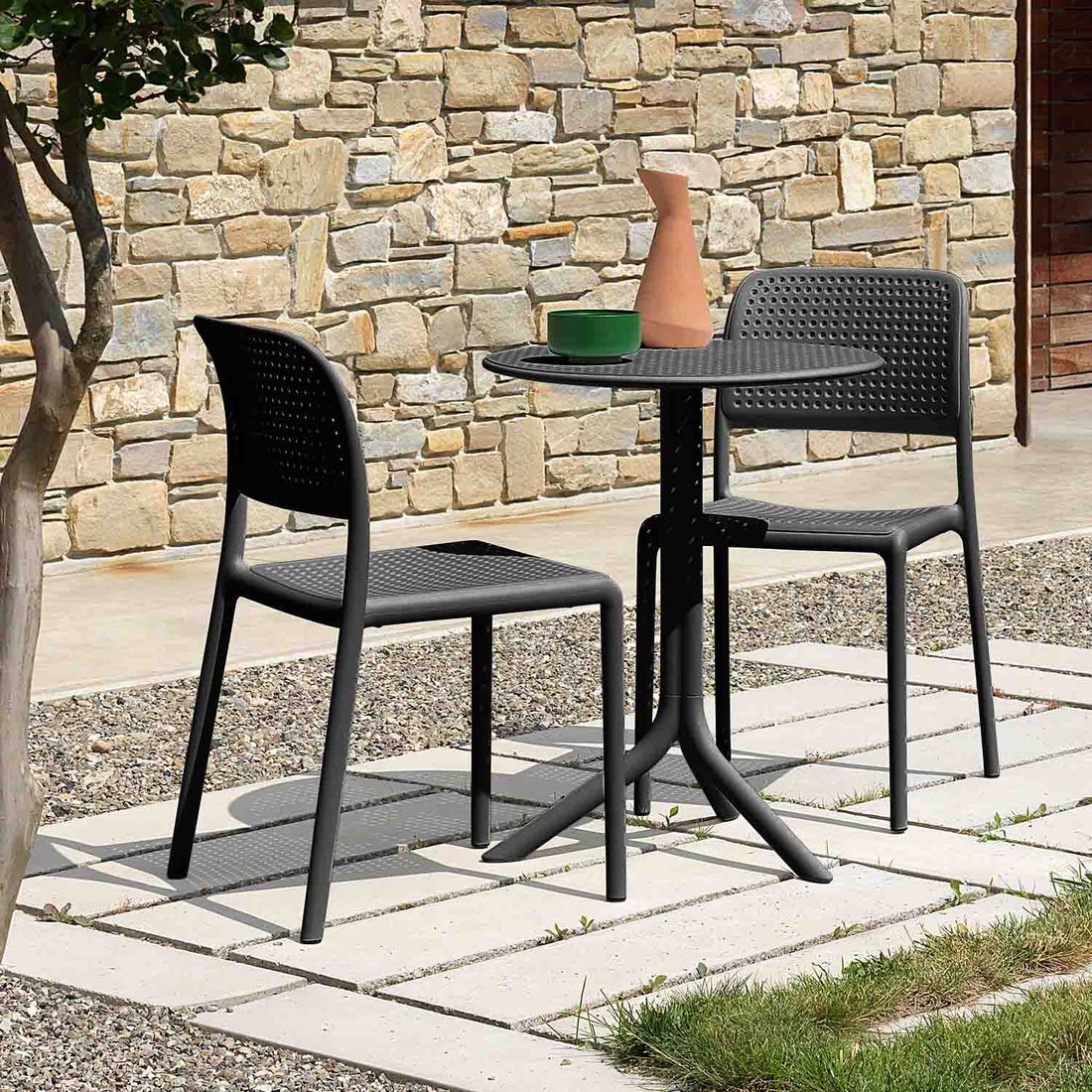 Nardi Bora Bistrot Gartenmöbel-Set 3-tlg. Kunststoff