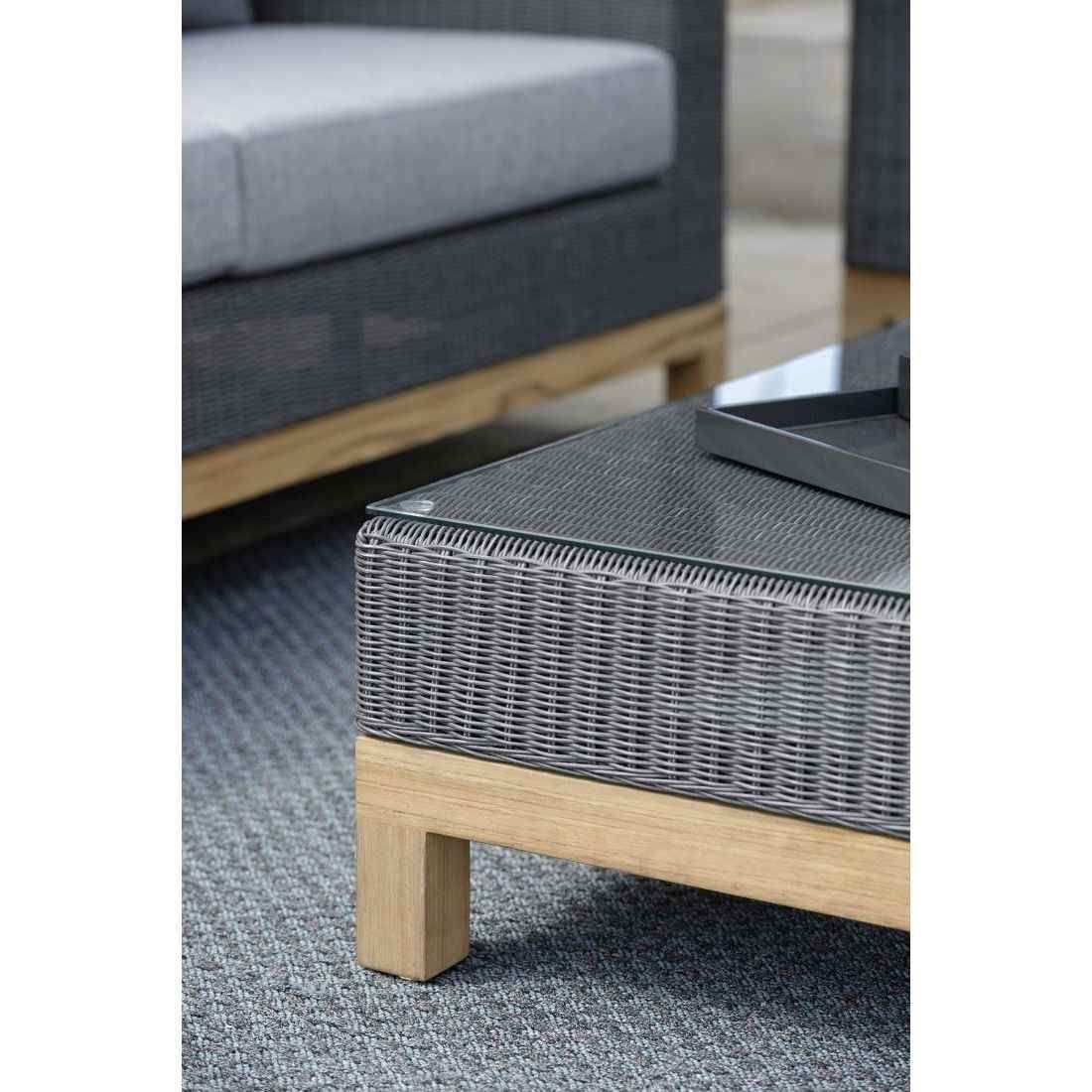 Stern Fontana/Corda Untergestell für Mittelmodul/Eckmodul Teak